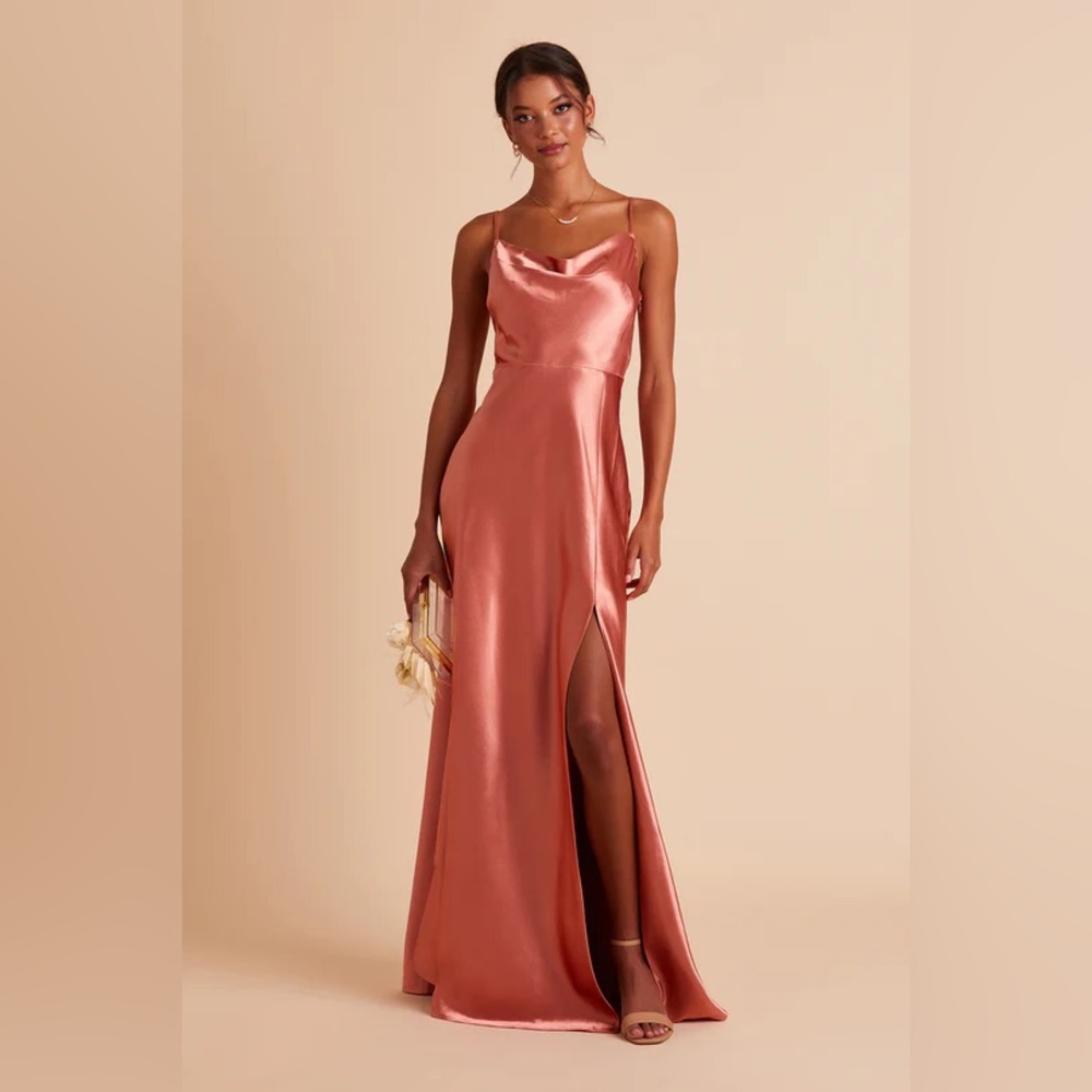 Birdy Grey Shiny Satin Lisa Long Dress